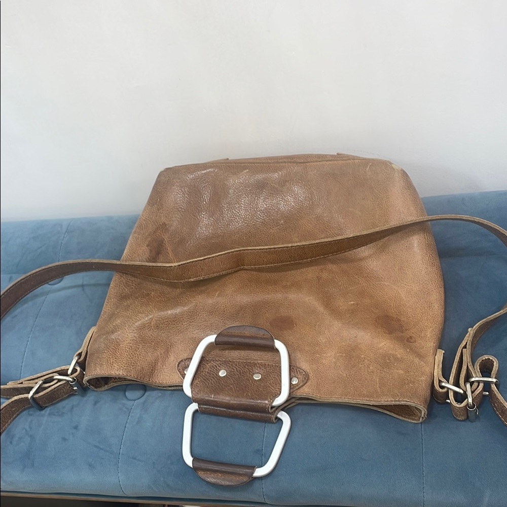 Brown Leather Shoulder Bag